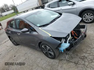 2018 Nissan LEAF SL with VIN 1N4AZ1CP6JC306313, listed as a Copart auction lot 48674234 with 37,808 mi miles and Salvage Title. Bid and sale history available at DreamBid. Image 4.