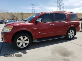 2008 Nissan Armada SE z VIN 5N1AA08C08N631647, wystawiony jako Copart lot #52323075 z przebiegiem 206 706 mil mil oraz Czysty tytuł • Clean title. Historia ofert i sprzedaży dostępna na DreamBid. Obrazek 1.