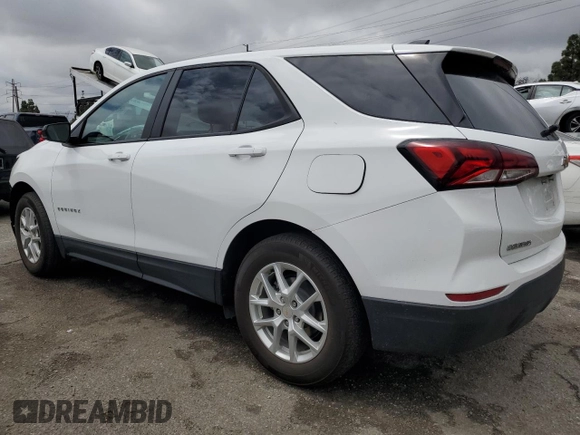 2022 Chevrolet Equinox LS z VIN 3GNAXHEV7NS226126, wystawiony jako Copart lot #55837725 z przebiegiem 31 221 mil mil oraz Szkoda całkowita • Salvage title. Historia ofert i sprzedaży dostępna na DreamBid. Obrazek 2.