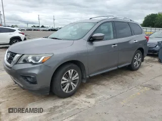 2017 Nissan Pathfinder S with VIN 5N1DR2MN0HC911721, listed as a Copart auction lot 55223785 with 98,049 mi miles and Clean Title. Bid and sale history available at DreamBid. Image 1.