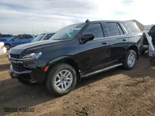 2023 Chevrolet Tahoe Commercial with VIN 1GNSKLED7PR268508, listed as a Copart auction lot 50734945 with 7,353 mi miles and Clean Title. Bid and sale history available at carsss.com. Image 1.