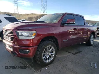 2023 Ram 1500 Laramie with VIN 1C6SRFJT9PN635958, listed as a Copart auction lot 50191595 with 35,191 mi miles and Salvage title. Bid and sale history available at DreamBid. Image 1.
