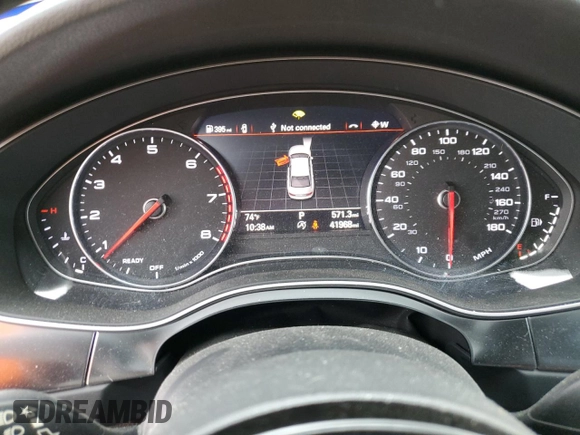2018 Audi A6 Premium Plus with VIN WAUG3AFC7JN107495, listed as a Copart auction lot 36148093 with 41,968 mi miles. Bid and sale history available at carsss.com. Image 9.