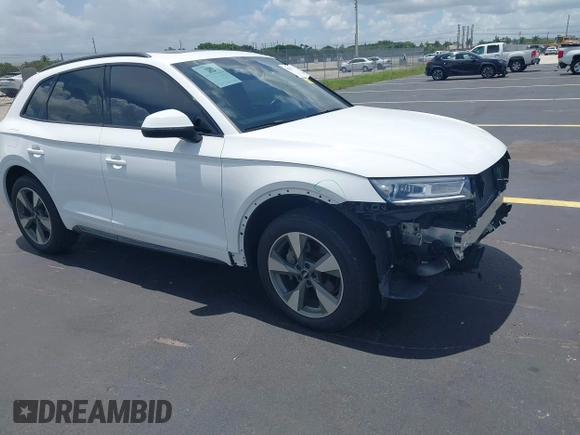2020 Audi Q5 Premium with VIN WA1ANAFY4L2106527, listed as a IAAI auction lot 42451913 with 93,750 mi miles and . Bid and sale history available at DreamBid. Image 1.
