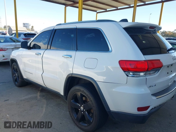 2014 Jeep Grand Cherokee Limited with VIN 1C4RJFBG4EC364039, listed as a IAAI auction lot 41745634 with 117,170 mi miles. Bid and sale history available at carsss.com. Image 14.