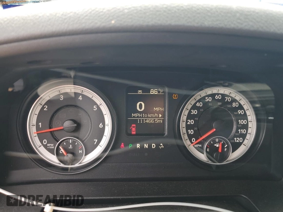 2015 Ram 1500 Express with VIN 1C6RR6KT3FS703202, listed as a Copart auction lot 53130255 with 111,466 mi miles and Salvage title. Bid and sale history available at DreamBid. Image 9.