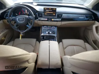 2015 Audi A8 L 4.0T with VIN WAU32AFD9FN032185, listed as a Copart auction lot 82922154 with 44,766 mi miles and Salvage Title. Bid and sale history available at carsss.com. Image 8.