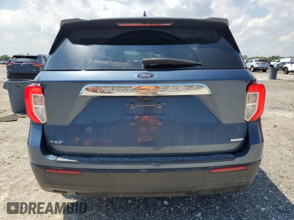 2020 Ford Explorer XLT with VIN 1FMSK7DH2LGB63641, listed as a Copart auction lot 50456645 with 55,147 mi miles and Non Repairable. Bid and sale history available at carsss.com. Image 6.