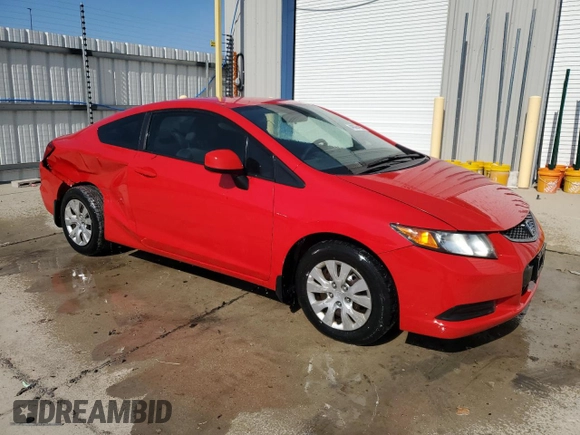 2012 Honda Civic Cpe LX with VIN 2HGFG3B53CH537169, listed as a Copart auction lot 49964185 with 141,999 mi miles and Salvage Title. Bid and sale history available at carsss.com. Image 4.