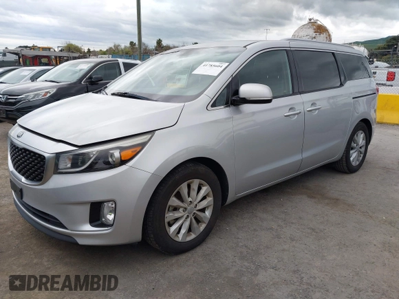 2016 Kia Sedona EX with VIN KNDMC5C13G6100420, listed as a IAAI auction lot 41785604 with 142,677 mi miles. Bid and sale history available at carsss.com. Image 17.