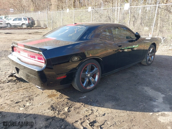 2013 Dodge Challenger SXT with VIN 2C3CDYAG5DH520017, listed as a IAAI auction lot 41882517 with 128,854 mi miles. Bid and sale history available at carsss.com. Image 4.
