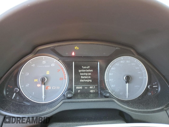 2016 Audi SQ5 Premium Plus with VIN WA1CCAFP5GA081848, listed as a Copart auction lot 46763623 with 95,045 mi miles. Bid and sale history available at carsss.com. Image 9.