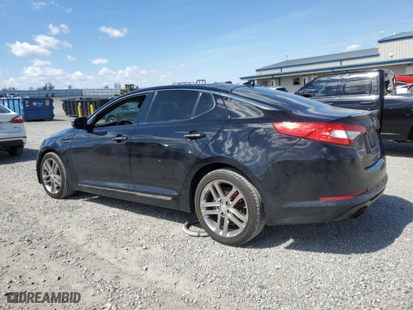 2013 Kia Optima SX with VIN 5XXGR4A61DG104452, listed as a Copart auction lot 50348135 with 193,986 mi miles and Salvage Title. Bid and sale history available at carsss.com. Image 2.