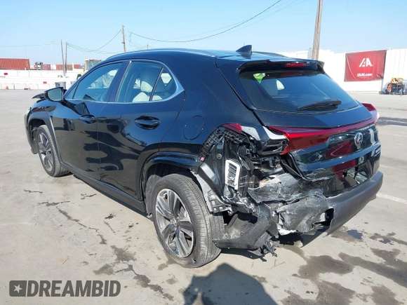 2024 Lexus UX with VIN JTHX6JBH7R2162231, listed as a IAAI auction lot 41665179 with 21,913 mi miles. Bid and sale history available at carsss.com. Image 3.