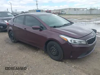 2017 Kia Forte LX with VIN 3KPFK4A75HE061483, listed as a IAAI auction lot 42148250 with 161,229 mi miles. Bid and sale history available at carsss.com. Image 1.