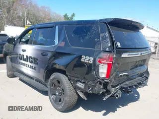2023 Chevrolet Tahoe Commercial with VIN 1GNSKLED3PR430313, listed as a IAAI auction lot 42061257 with 22,824 mi miles and . Bid and sale history available at DreamBid. Image 3.