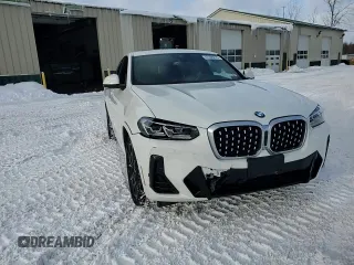 2023 BMW X4 xDrive30i with VIN 5UX33DT07P9P12954, listed as a Copart auction lot 42596275 with 27,590 mi miles and Salvage Title. Bid and sale history available at carsss.com. Image 15.
