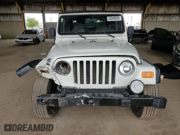 2005 Jeep Wrangler Sport with VIN 1J4FA49S05P301217, listed as a Copart auction lot 53349525 with 139,898 mi miles and Salvage Title. Bid and sale history available at carsss.com. Image 5.