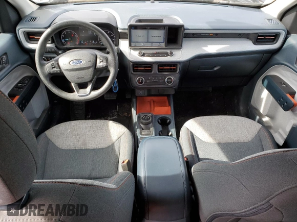 2022 Ford Maverick XL with VIN 3FTTW8F93NRA61219, listed as a Copart auction lot 48028675 with 37,570 mi miles and Salvage Title. Bid and sale history available at DreamBid. Image 8.