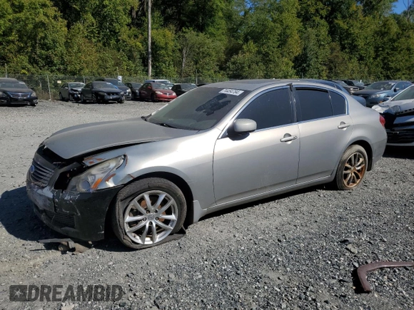 2008 Infiniti G35 x with VIN JNKBV61F58M256508, listed as a Copart auction lot 74454784 with Not Provided miles and Salvage Title. Bid and sale history available at DreamBid. Image 1.