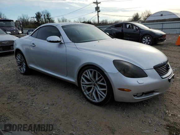 2006 Lexus SC 430 z VIN JTHFN48Y369000493, wystawiony jako Copart lot #46929945 z przebiegiem 141 704 mil mil oraz Szkody całkowita. Historia ofert i sprzedaży dostępna na DreamBid. Obrazek 4.