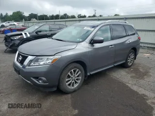 2016 Nissan Pathfinder Platinum z VIN 5N1AR2MM7GC630962, wystawiony jako Copart lot #64612395 z przebiegiem 128 444 mil mil oraz Szkoda całkowita • Salvage title. Historia ofert i sprzedaży dostępna na DreamBid. Obrazek 1.
