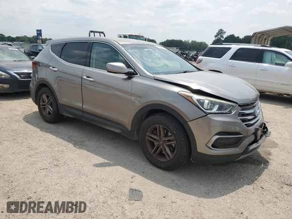 2017 Hyundai Santa Fe 2.4L with VIN 5NMZT3LB1HH010884, listed as a Copart auction lot 59098695 with 81,331 mi miles and Salvage title. Bid and sale history available at DreamBid. Image 4.