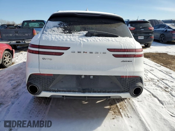 2022 Genesis GV70 Sport z VIN KMUMCDTC6NU062750, wystawiony jako Copart lot #42001595 z przebiegiem 19 215 mil mil oraz Szkoda całkowita • Salvage title. Historia ofert i sprzedaży dostępna na DreamBid. Obrazek 6.