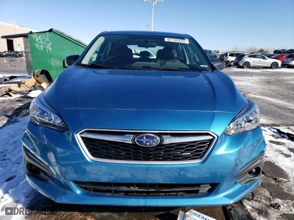 2017 Subaru Impreza with VIN 4S3GTAA68H1752095, listed as a Copart auction lot 42152425 with 60,928 mi miles and Clean Title. Bid and sale history available at carsss.com. Image 5.