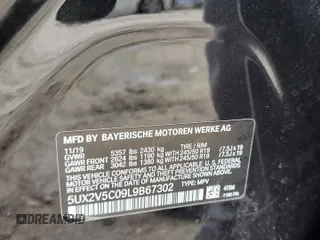 2020 BMW X4 M40i z VIN 5UX2V5C09L9B67302, wystawiony jako Copart lot #70640334 z przebiegiem Nie podano mil oraz Szkoda całkowita • Salvage title. Historia ofert i sprzedaży dostępna na DreamBid. Obrazek 13.