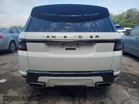 2022 Land Rover Range Rover Sport HST with VIN SALWS2RU4NA229832, listed as a Copart auction lot 55836095 with 47,540 mi miles and Salvage title. Bid and sale history available at DreamBid. Image 6.