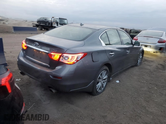 2017 Infiniti Q50 3.0t Signature Edition with VIN JN1EV7AR5HM830753, listed as a Copart auction lot 87638085 with 20,743 mi miles and Salvage Title. Bid and sale history available at carsss.com. Image 3.