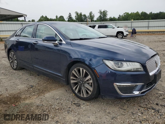 2017 Lincoln MKZ Select with VIN 3LN6L5C91HR641867, listed as a Copart auction lot 59538595 with 55,865 mi miles and Salvage title. Bid and sale history available at DreamBid. Image 4.
