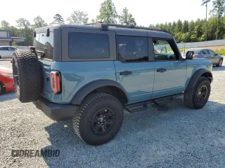 2023 Ford Bronco with VIN 1FMEE5DP7PLB67908, listed as a Copart auction lot 61641545 with 10,256 mi miles and Salvage title. Bid and sale history available at DreamBid. Image 3.