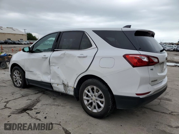 2021 Chevrolet Equinox LT with VIN 3GNAXKEV8MS129349, listed as a Copart auction lot 51247115 with 81,892 mi miles and Salvage Title. Bid and sale history available at DreamBid. Image 2.