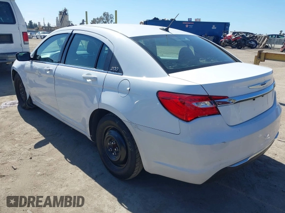 2013 Chrysler 200 LX with VIN 1C3CCBAB8DN688682, listed as a IAAI auction lot 41693101 with 125,478 mi miles. Bid and sale history available at carsss.com. Image 3.