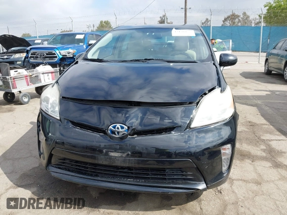 2012 Toyota Prius One with VIN JTDKN3DU8C5485214, listed as a IAAI auction lot 42136855 with 82,355 mi miles. Bid and sale history available at carsss.com. Image 12.