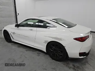 2017 Infiniti Q60 2.0t with VIN JN1CV7ELXHM320296, listed as a Copart auction lot 49818345 with 128,490 mi miles and Clean Title. Bid and sale history available at DreamBid. Image 2.