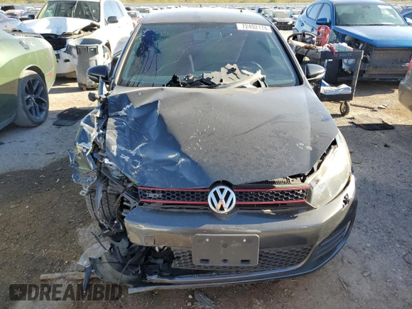2013 Volkswagen GTI с VIN WVWED7AJ7DW043327, выставлен на аукционе Copart как лот 72492174 с пробегом 98 854 миль миль и Списание • Salvage title. История ставок и продаж доступна на DreamBid. Изображение 5.