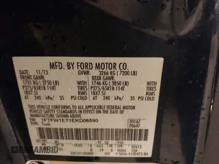 2014 Ford F-150 XL with VIN 1FTFW1ET1EKD06590, listed as a IAAI auction lot 41217519 with 155,792 mi miles and . Bid and sale history available at DreamBid. Image 9.