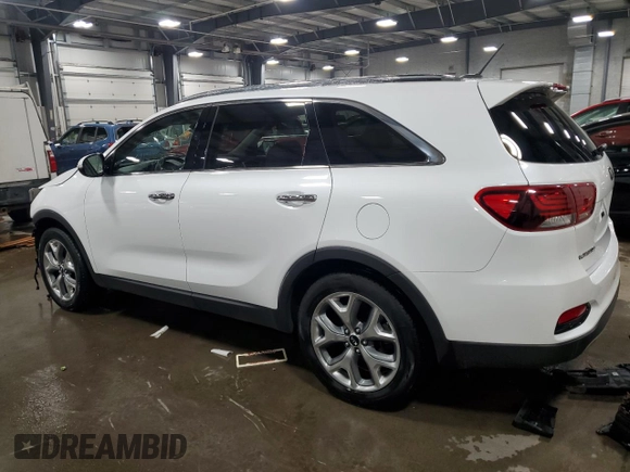 2019 Kia Sorento EX Sport V6 with VIN 5XYPH4A57KG610547, listed as a Copart auction lot 89099865 with 41,738 mi miles and Salvage Title. Bid and sale history available at carsss.com. Image 2.