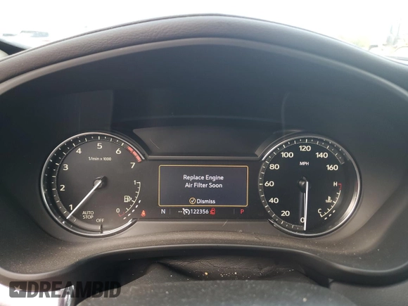 2020 Cadillac XT4 FWD Luxury with VIN 1GYAZAR47LF142704, listed as a Copart auction lot 86730714 with 122,356 mi miles and Salvage Title. Bid and sale history available at DreamBid. Image 9.