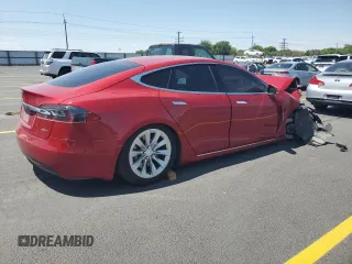 2016 Tesla Model S 90D with VIN 5YJSA1E26GF150180, listed as a Copart auction lot 59776265 with 141,218 mi miles and Salvage title. Bid and sale history available at DreamBid. Image 3.