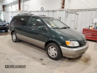 2002 Toyota Sienna LE with VIN 4T3ZF13C62U474230, listed as a Copart auction lot 52870445 with 191,887 mi miles and Non Repairable. Bid and sale history available at carsss.com. Image 4.