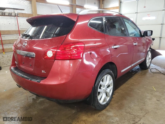 2012 Nissan Rogue S with VIN JN8AS5MT1CW275401, listed as a Copart auction lot 48152555 with 41,204 mi miles and Salvage Title. Bid and sale history available at carsss.com. Image 3.