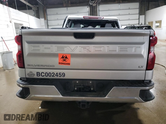 2022 Chevrolet Silverado 1500 LT with VIN 1GCPDDEK4NZ514215, listed as a Copart auction lot 68110484 with Not Provided miles and Salvage Title. Bid and sale history available at DreamBid. Image 6.