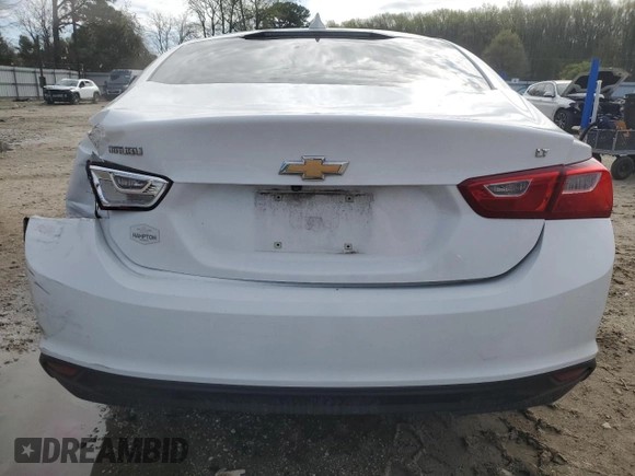 2018 Chevrolet Malibu LT with VIN 1G1ZD5ST4JF242717, listed as a Copart auction lot 51499565 with 194,406 mi miles and Salvage Title. Bid and sale history available at carsss.com. Image 6.