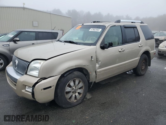2006 Mercury Mountaineer Premier with VIN 4M2EU48856ZJ05708, listed as a Copart auction lot 47602565 with 227,370 mi miles and Salvage title. Bid and sale history available at DreamBid. Image 1.