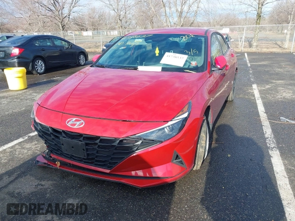 2023 Hyundai Elantra SEL with VIN KMHLM4AG9PU522161, listed as a IAAI auction lot 41738537 with 30,035 mi miles and . Bid and sale history available at DreamBid. Image 6.