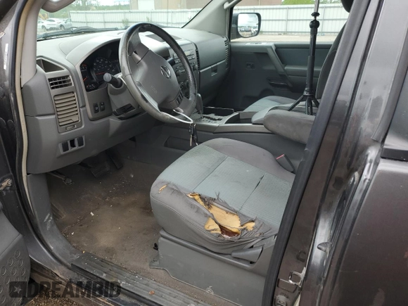 2006 Nissan Titan SE with VIN 1N6BA06B56N549572, listed as a Copart auction lot 55050165 with 212,808 mi miles and Salvage title. Bid and sale history available at DreamBid. Image 7.